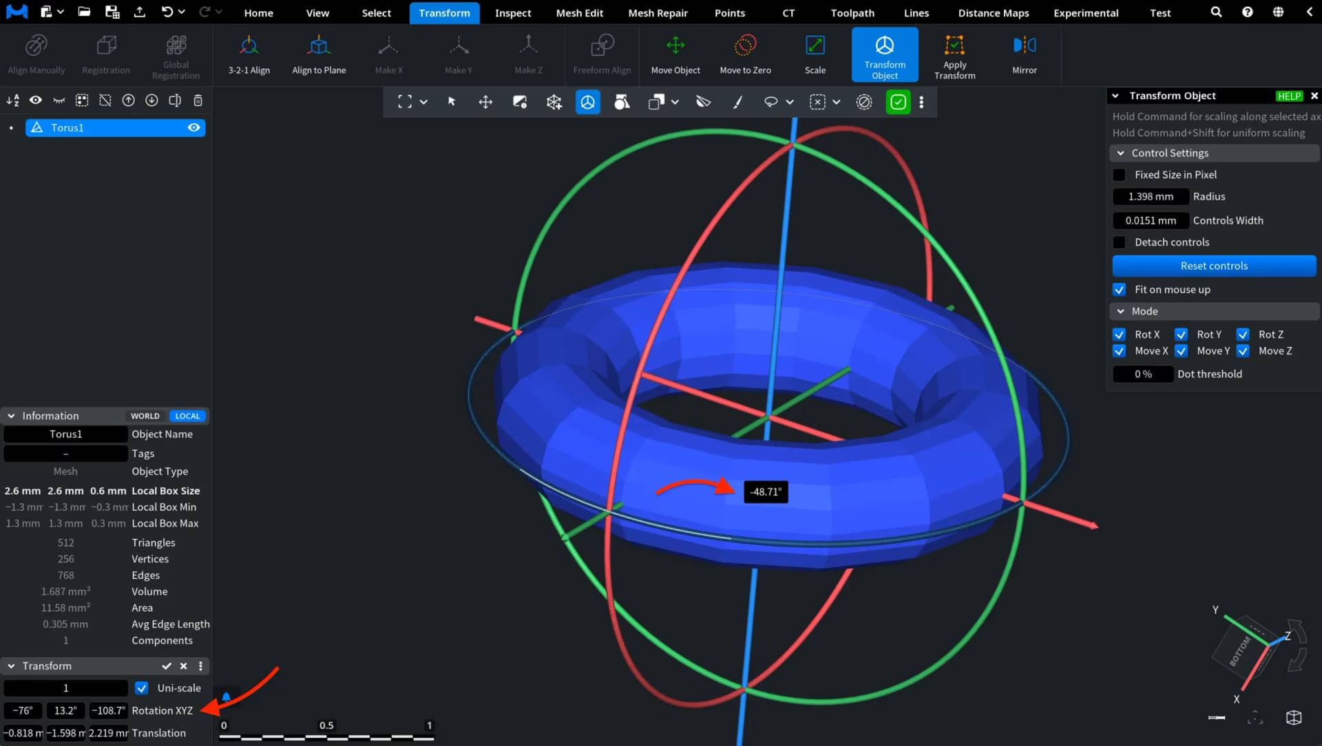 Transform Object: Rotation
