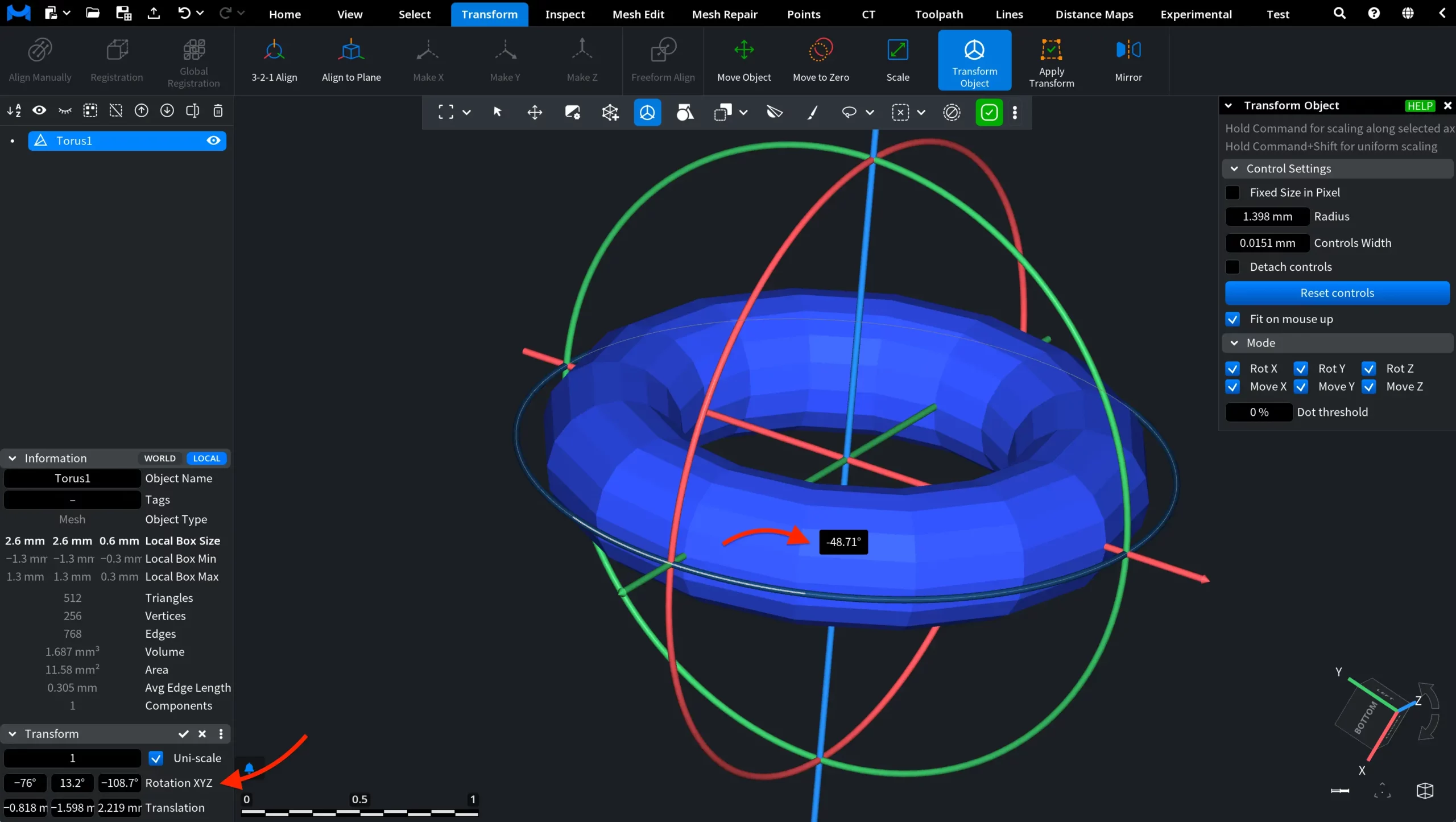 Transform Object: Rotation