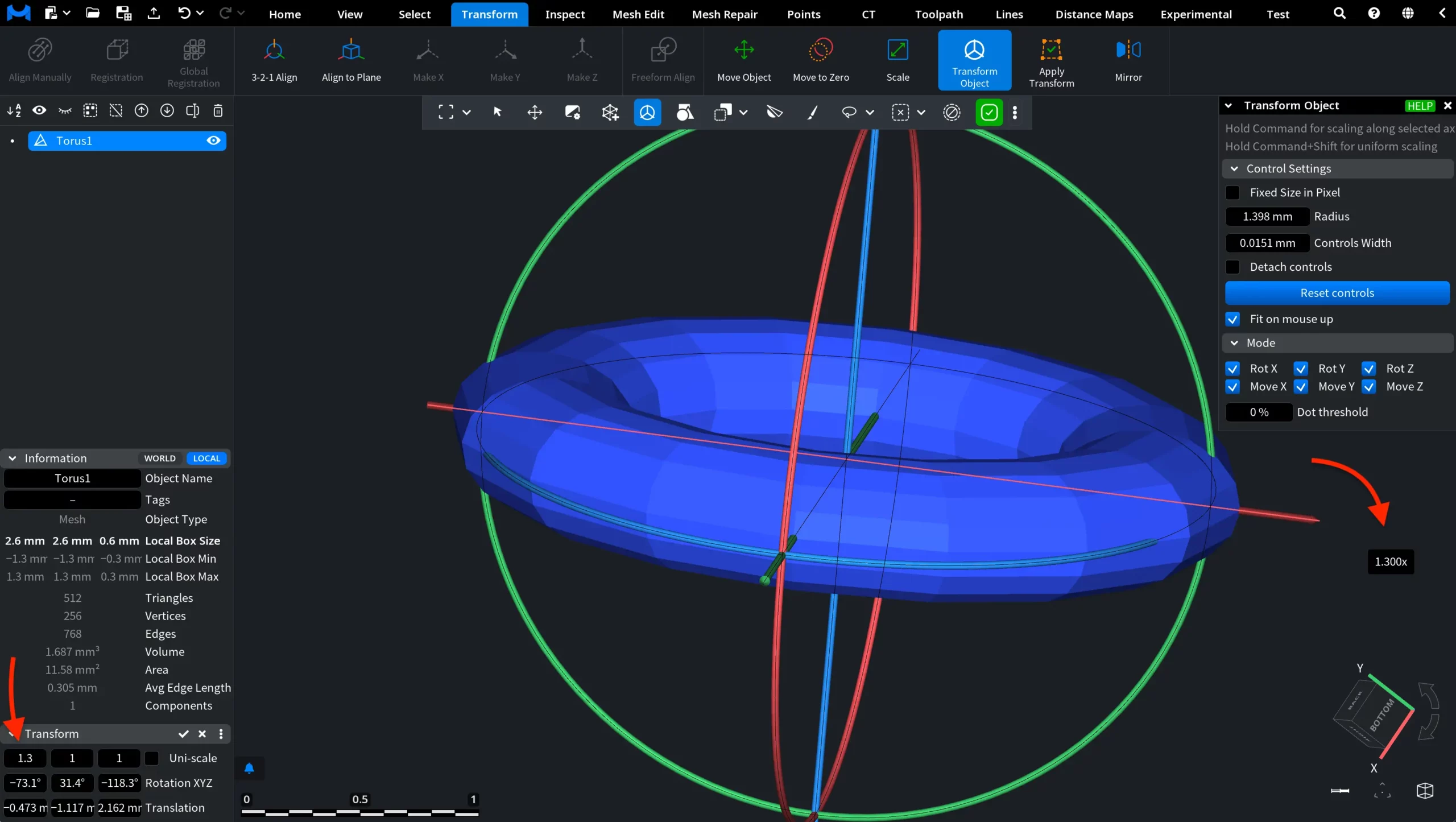 Transform Object: Scaling