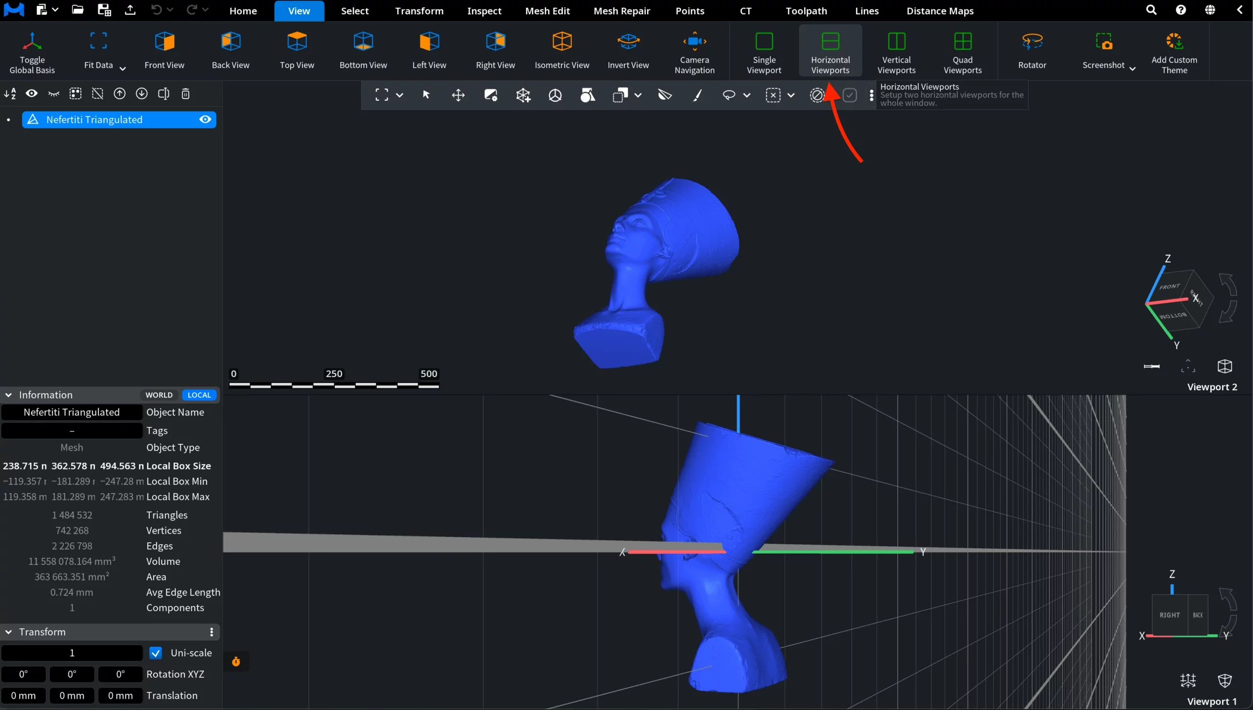 Horizontal Viewports
