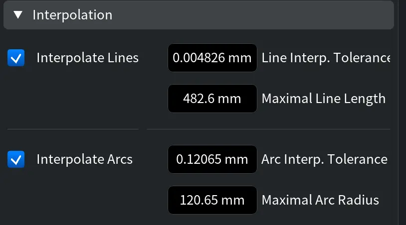 Toolpath: Interpolation