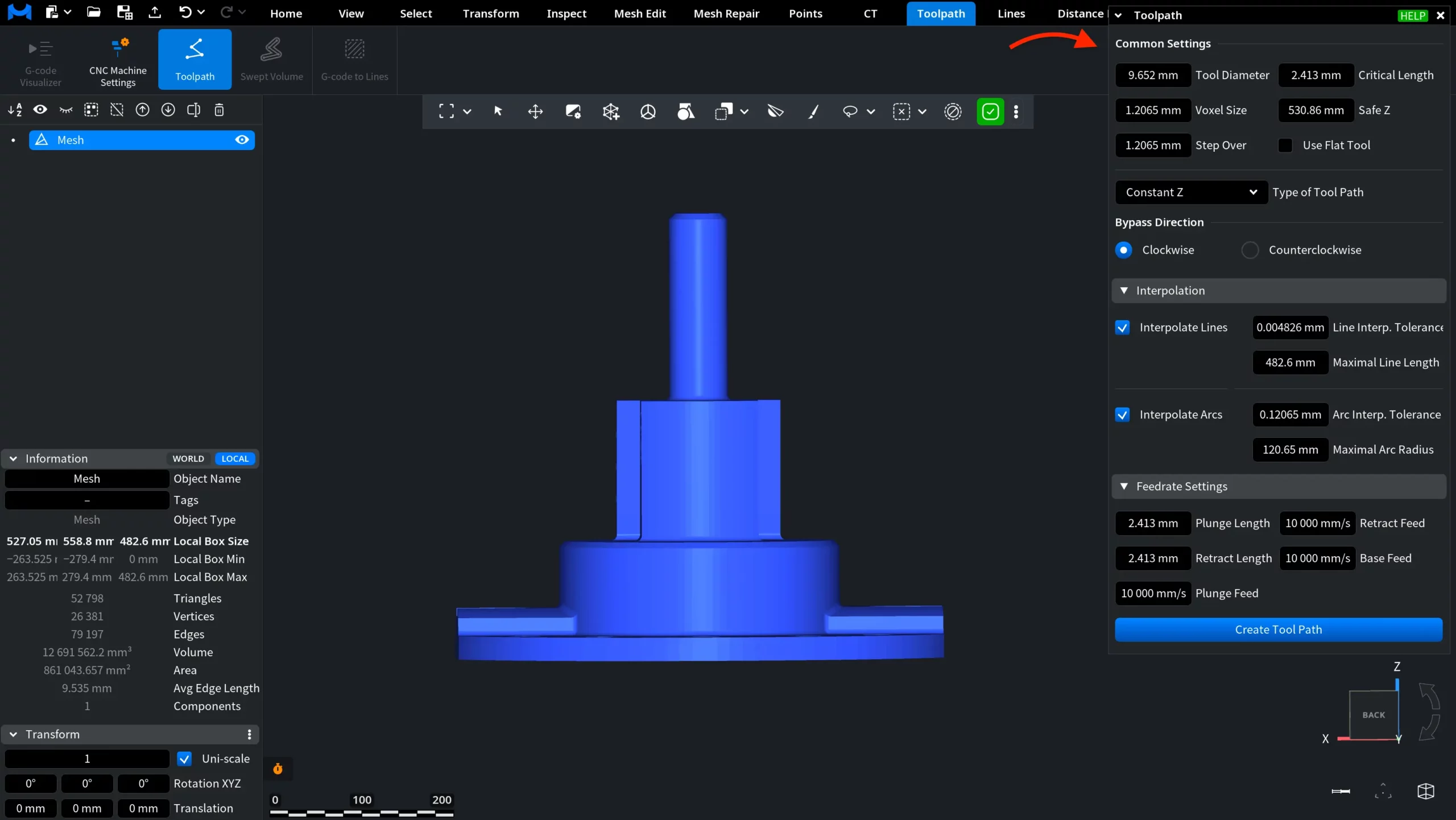 Toolpath: Panel