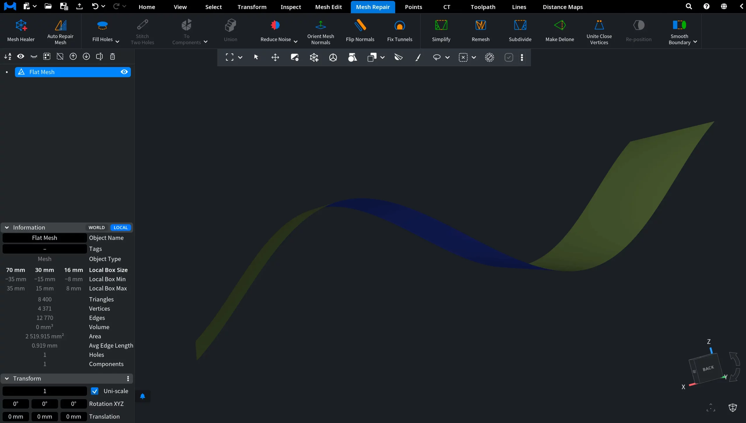 Flip Normals for Meshes: After