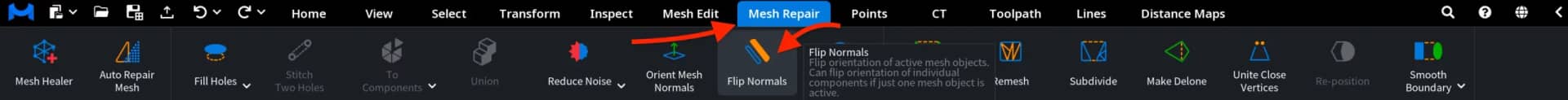 Flip Normals for Meshes: Where to Find