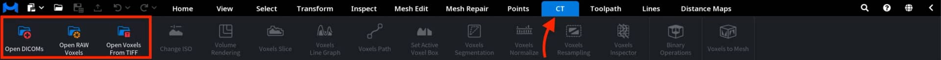 Open DICOMs, Open RAW Voxels, Open Voxels from TIFF: Where to Find