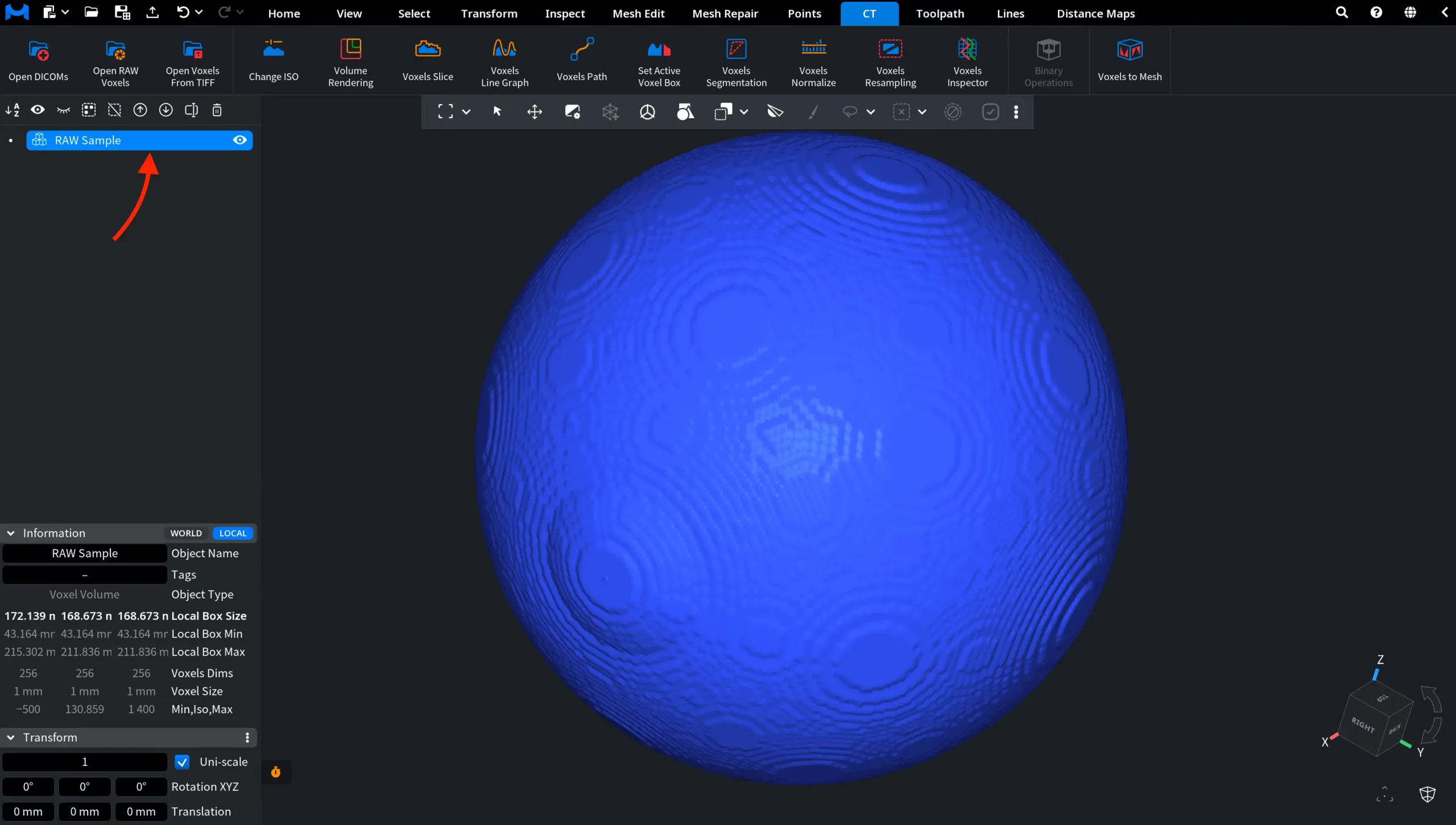 Open RAW Voxels: After
