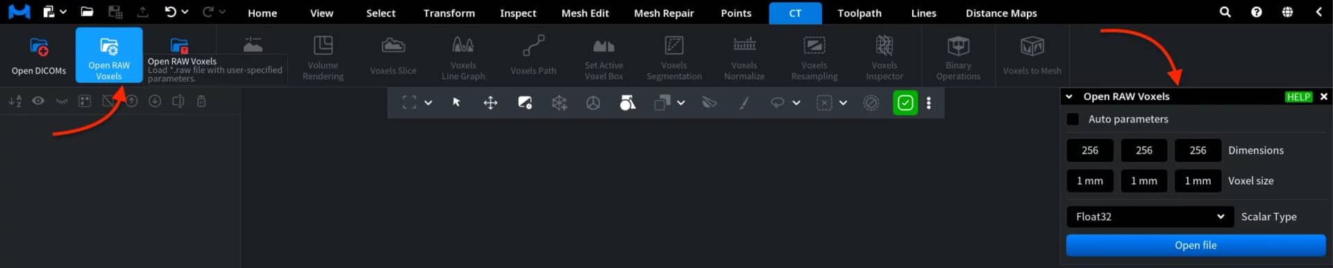 Open RAW Voxels: Where to Find