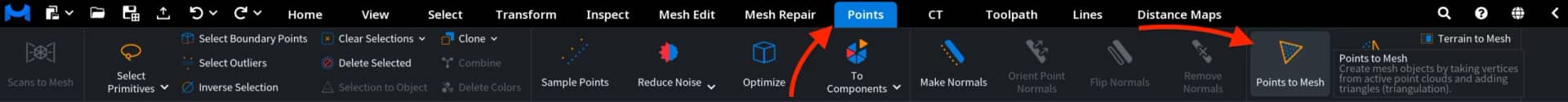 Points to Mesh: Where to Find