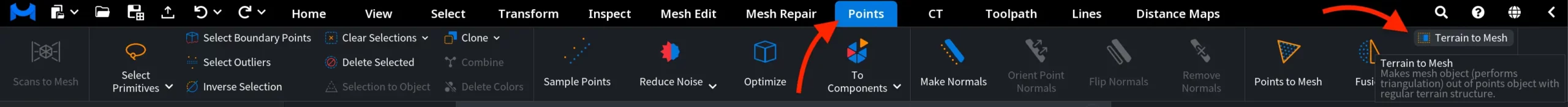 Terrain to Mesh: Where to Find