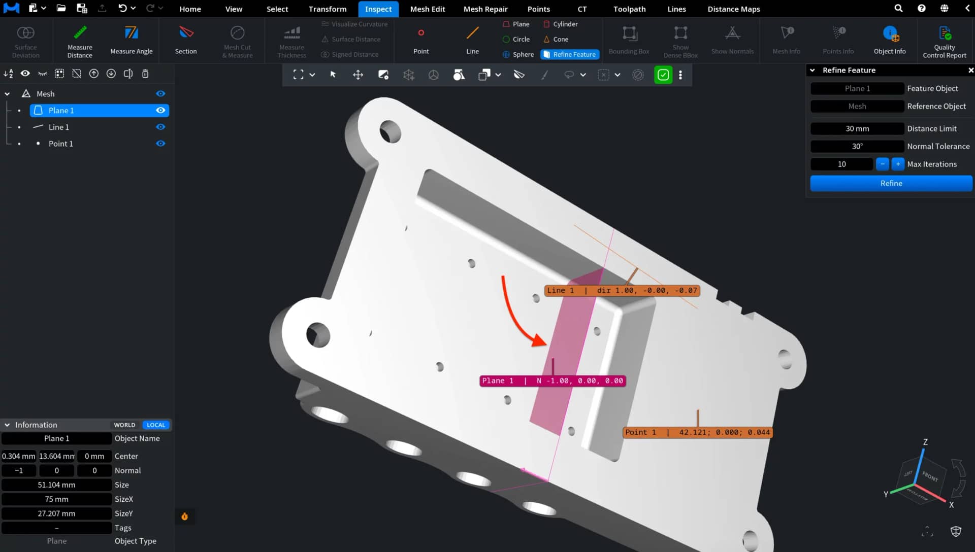 Refine Feature: Result