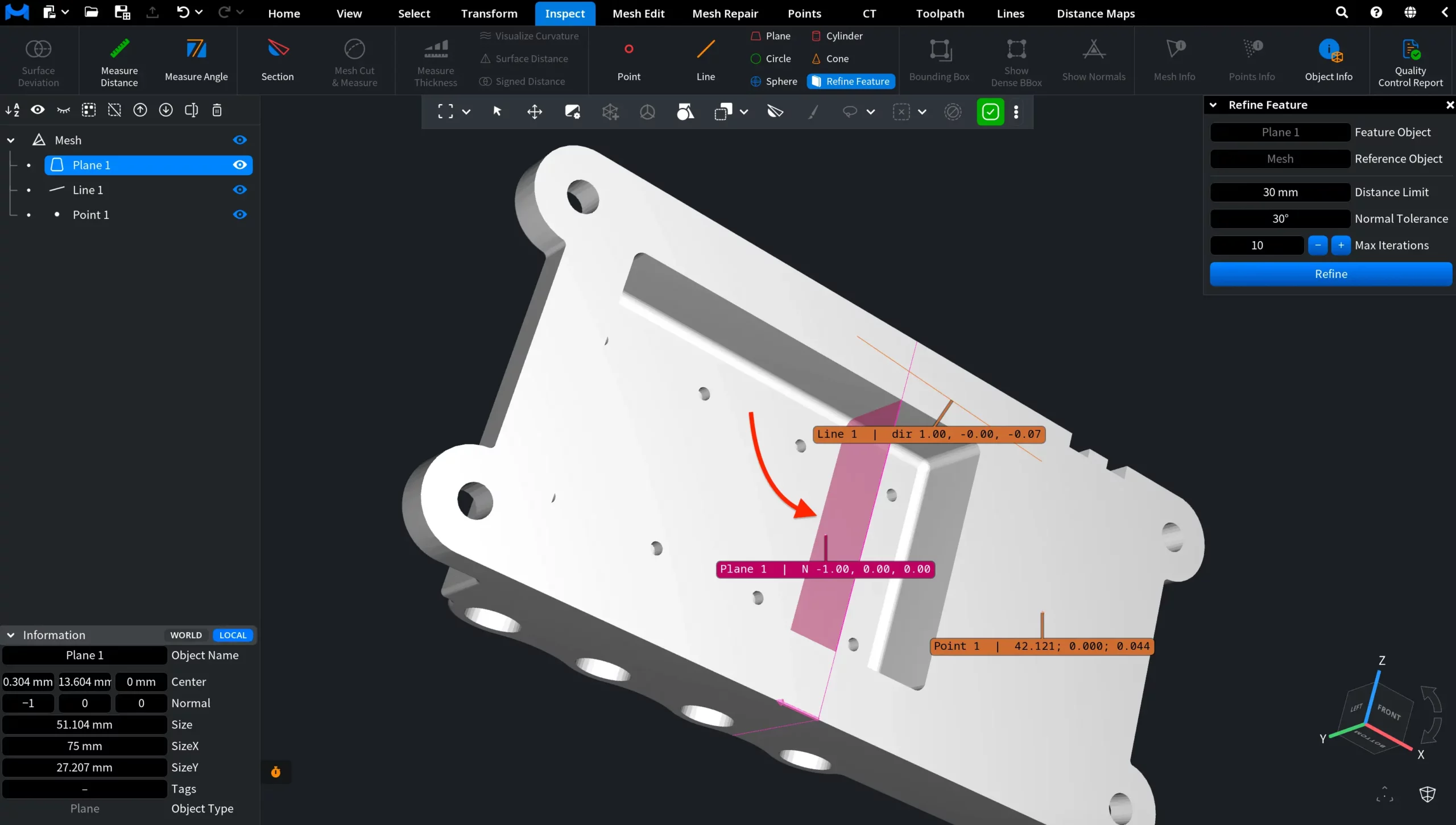 Refine Feature: Result